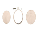 Mini Embroidery Hoop: Oval: 40 x 60mm: 5 Packs of 3 Hoops