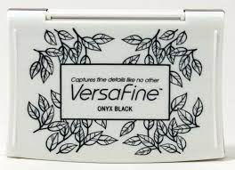 Tsukineko VersaFine Pigment Ink Stamp Pad Onyx Black