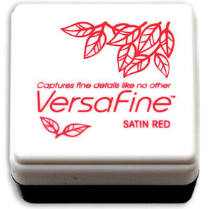 Tsukineko VersaFine Pigment Mini Ink Pad-Satin Red