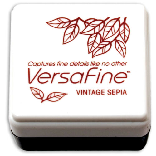 Tsukineko VersaFine Pigment Mini Ink Pad-Vintage Sepia