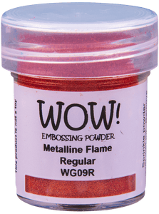 Embossing Powder Metalline Flame