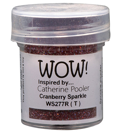 DISCONTINUED Embossing Powder Cranberry Sparkle