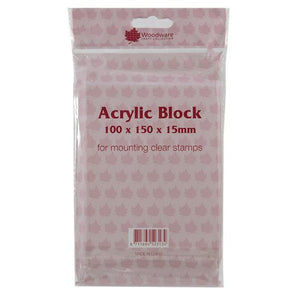 Woodware Acryclic Block 100x150x15mm