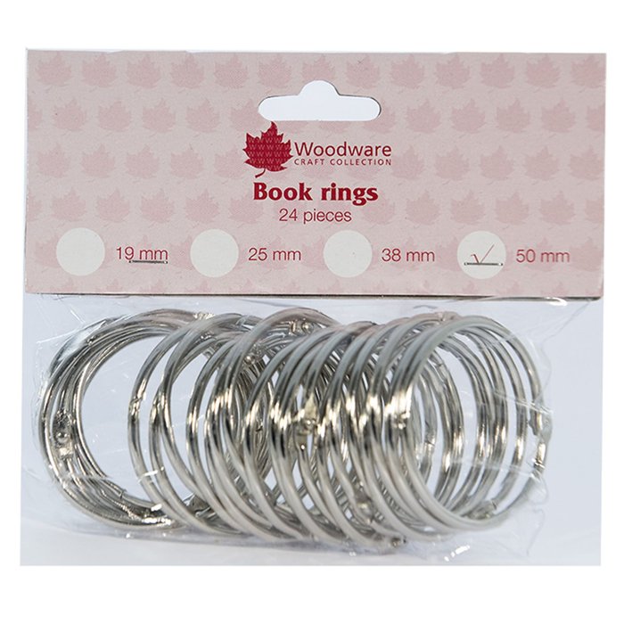Woodware 50mm Book Rings