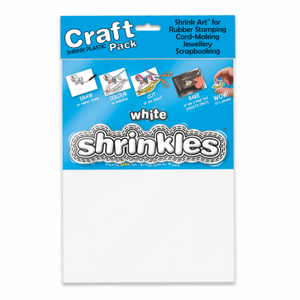 Shrink Art Craft Pack 202x262mm (6 Sheets) - White