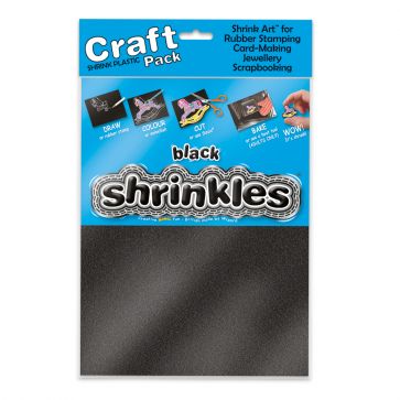 Shrink Art Craft Pack 202x262mm (6 Sheets) - Black