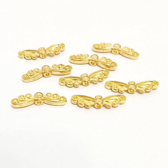 Angel Wings - Gold Curls (8 x Pieces)