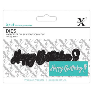 XCut Mini Sentiment Die - Happy Birthday