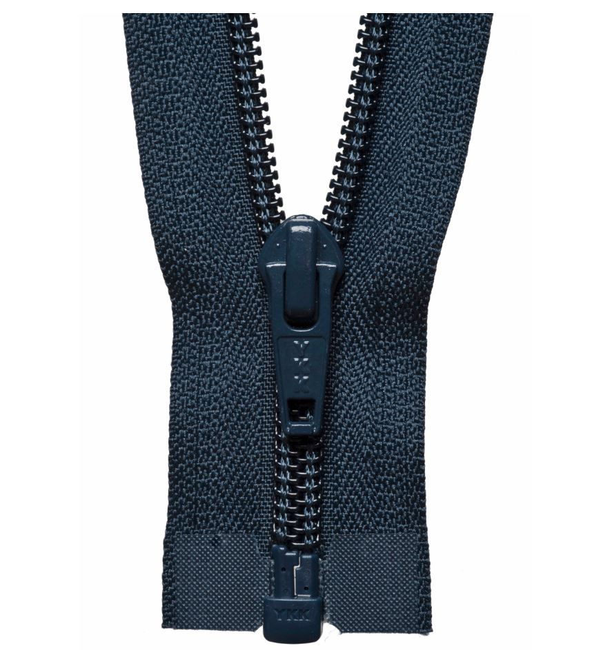 36cm Nylon Open End Medium Weight Zip Dary Navy