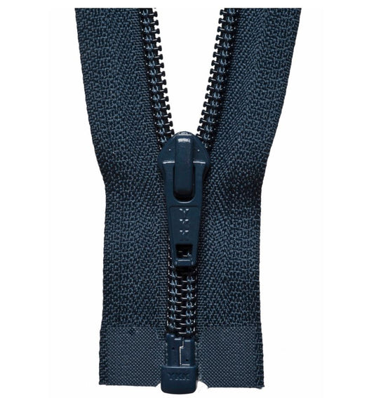 36cm Nylon Open End Medium Weight Zip Dary Navy