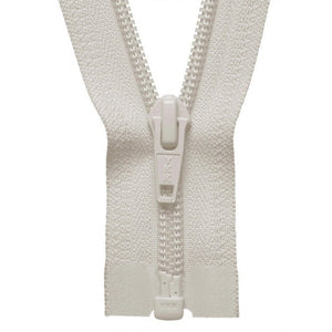 66cm Nylon Open End Medium Weight Zip Ivory