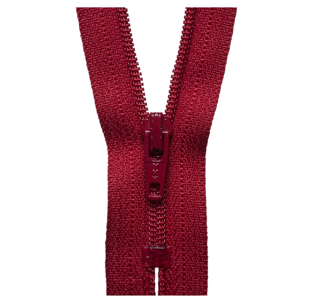 46cm Nylon Dress and Skirt Zip Scarlet Berry