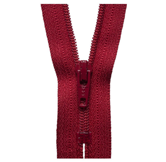 46cm Nylon Dress and Skirt Zip Scarlet Berry