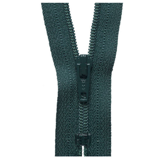 46cm Nylon Dress and Skirt Zip Forest Green
