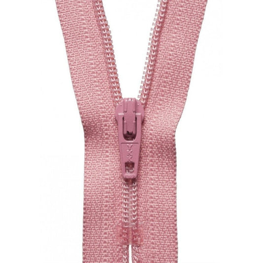 56cm Nylon Dress and Skirt Zip Dusky Pink