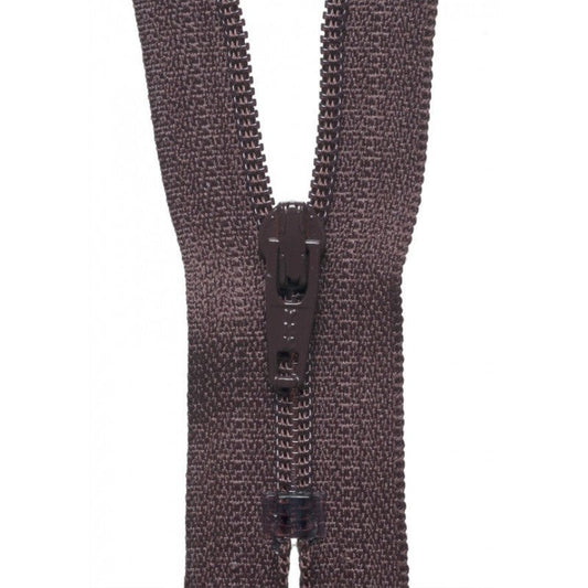 56cm Nylon Dress and Skirt Zip Brown