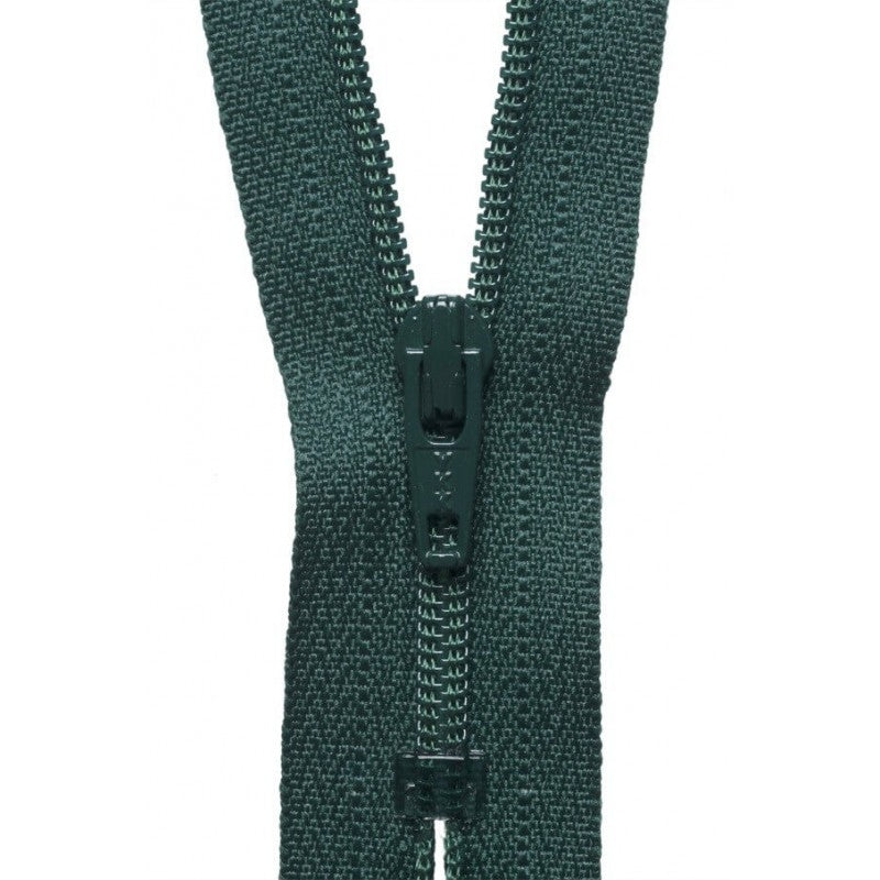 56cm Nylon Dress and Skirt Zip Forest Green