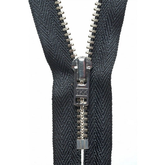 20cm Metal Trouser Zip Black