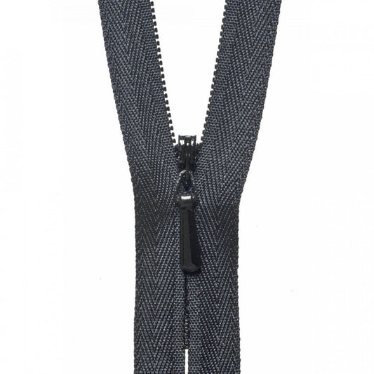41cm Concealed Zip Black
