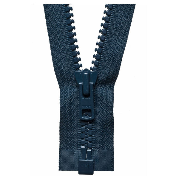 61cm Vislon Open End Heavy Weight Zip Dark Navy