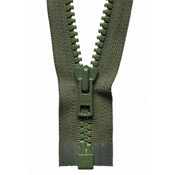 66cm Vislon Open End Heavy Weight Zip Khaki