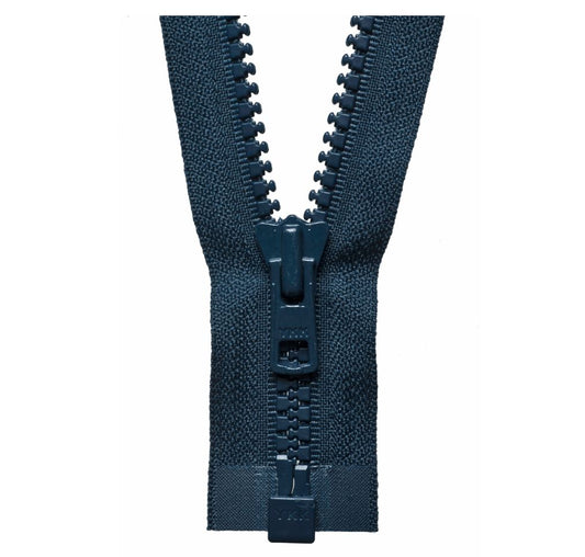 76cm Vislon Open End Heavy Weight Zip Dark Navy