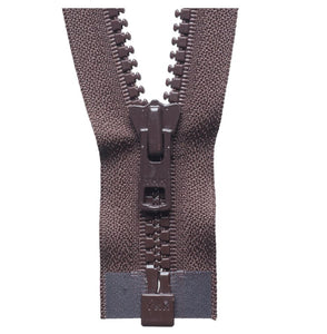 76cm Vislon Open End Heavy Weight Zip Brown