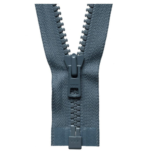 76cm Vislon Open End Heavy Weight Zip Dark Grey