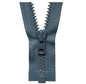 76cm Vislon Open End Heavy Weight Zip Dark Grey