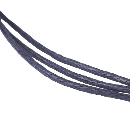 1mm Waxed Cord - Black - 5 meters