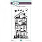 Designer Boutique Christmas Town House DL Rubber Stamp